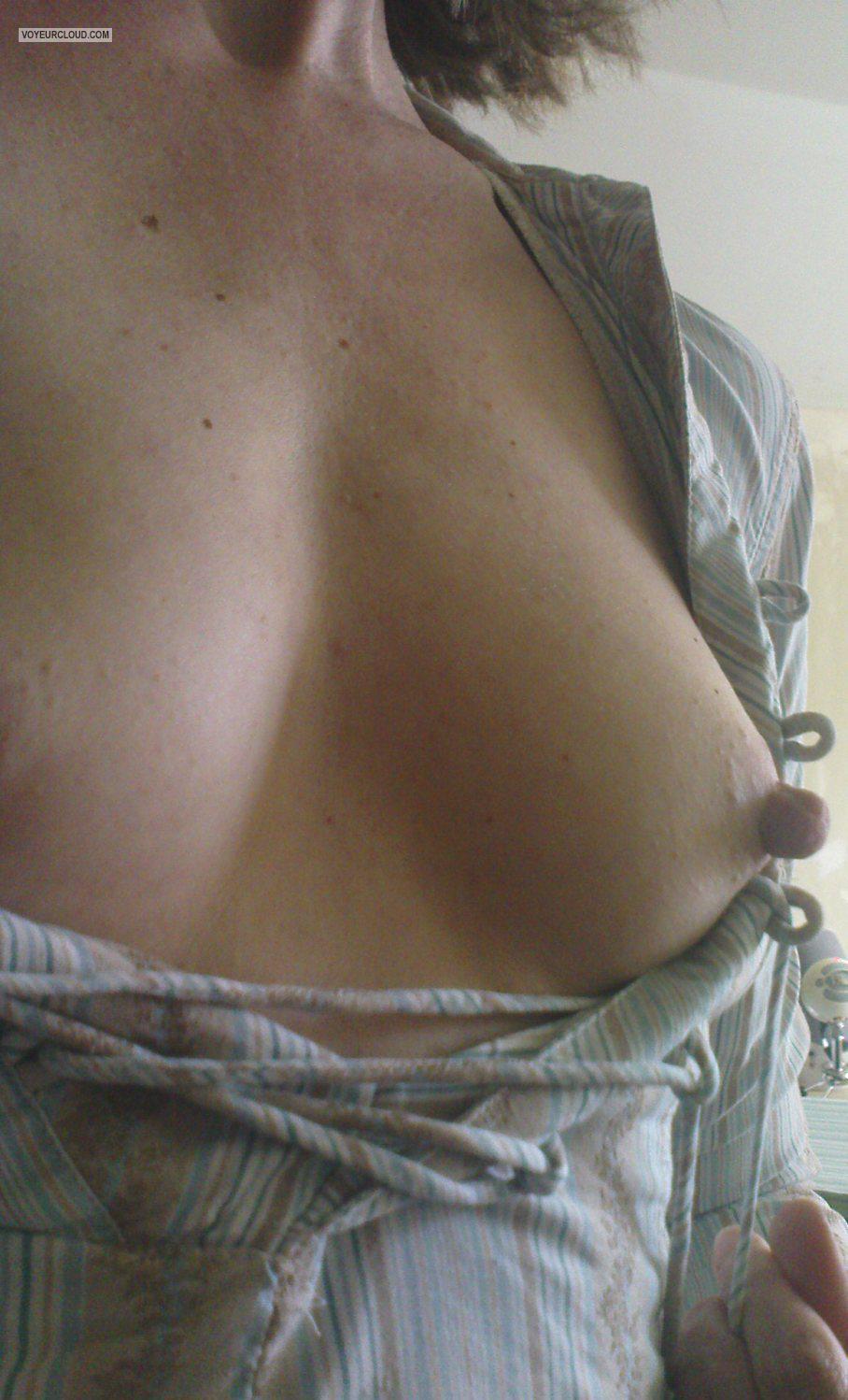 My Small Tits Selfie by Permanently Erect Nipples